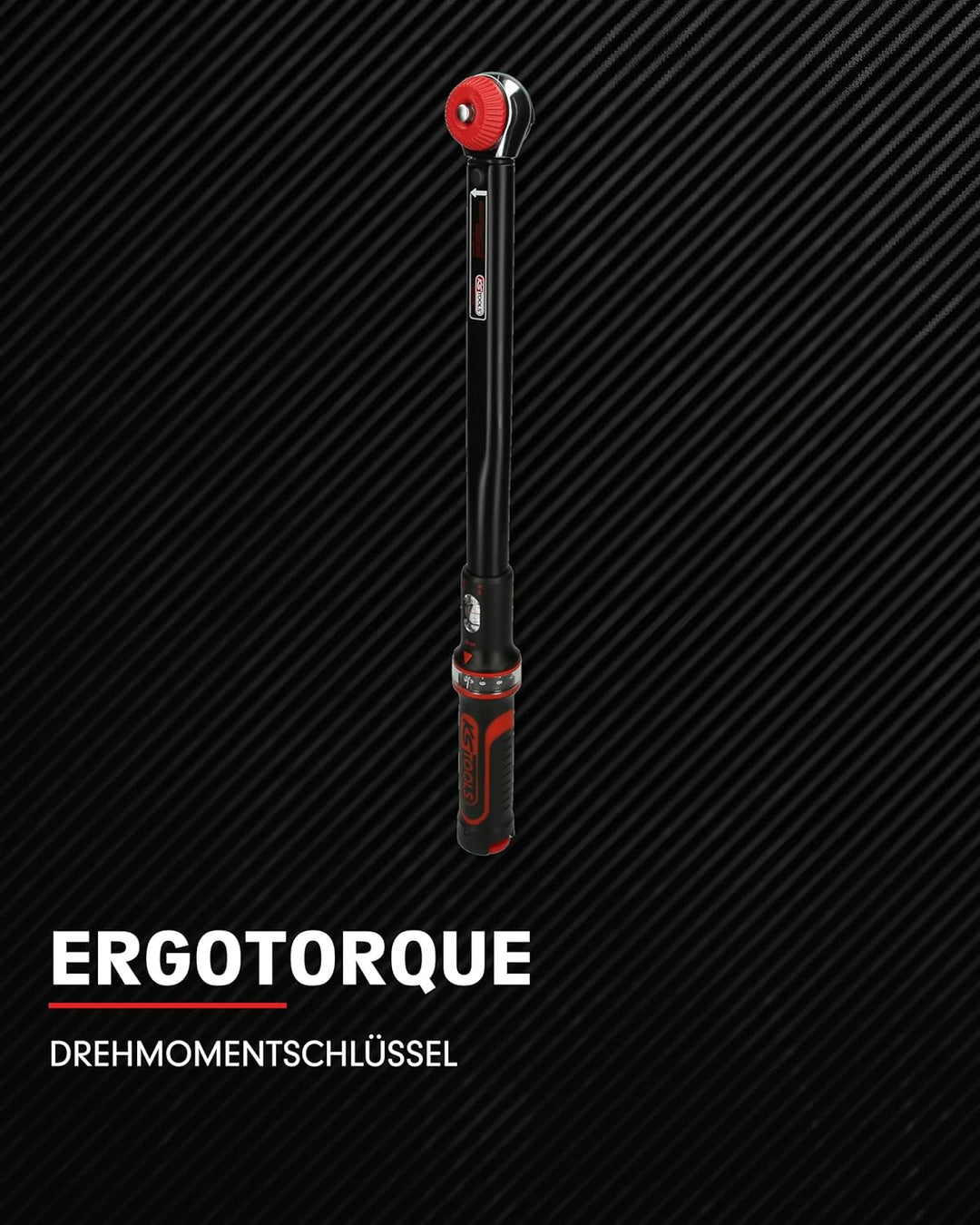 KS Tools 516.1412 1/4" ERGOTORQUEprecision Ratschen-Drehmomentschlüssel Drehknopf, 5-25Nm