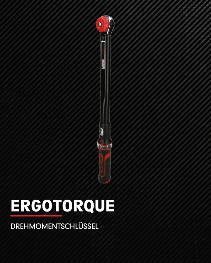 KS Tools 516.1412 1/4" ERGOTORQUEprecision Ratschen-Drehmomentschlüssel Drehknopf, 5-25Nm