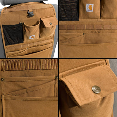 Carhartt Universeller Nylon-Enten-Sitzrücken-Organizer, Kies Universal Nylon Duck Canvas Automotive