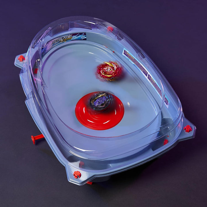 Beyblade Burst Surge Speedstorm Motor Strike Battle Set – Battle Spielset mit motorisierter Beystadi