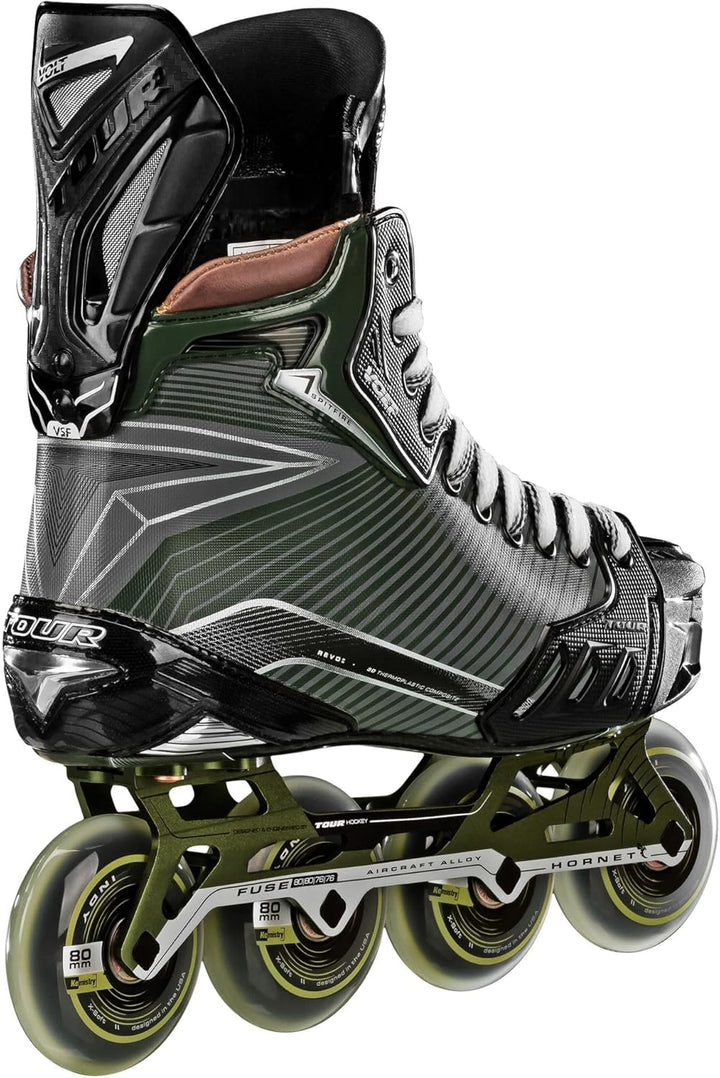 TOUR Rollhockey Schlittschuhe Volt Spitfire 9.0 = EU 44,5 Grün, 9.0 = EU 44,5 Grün