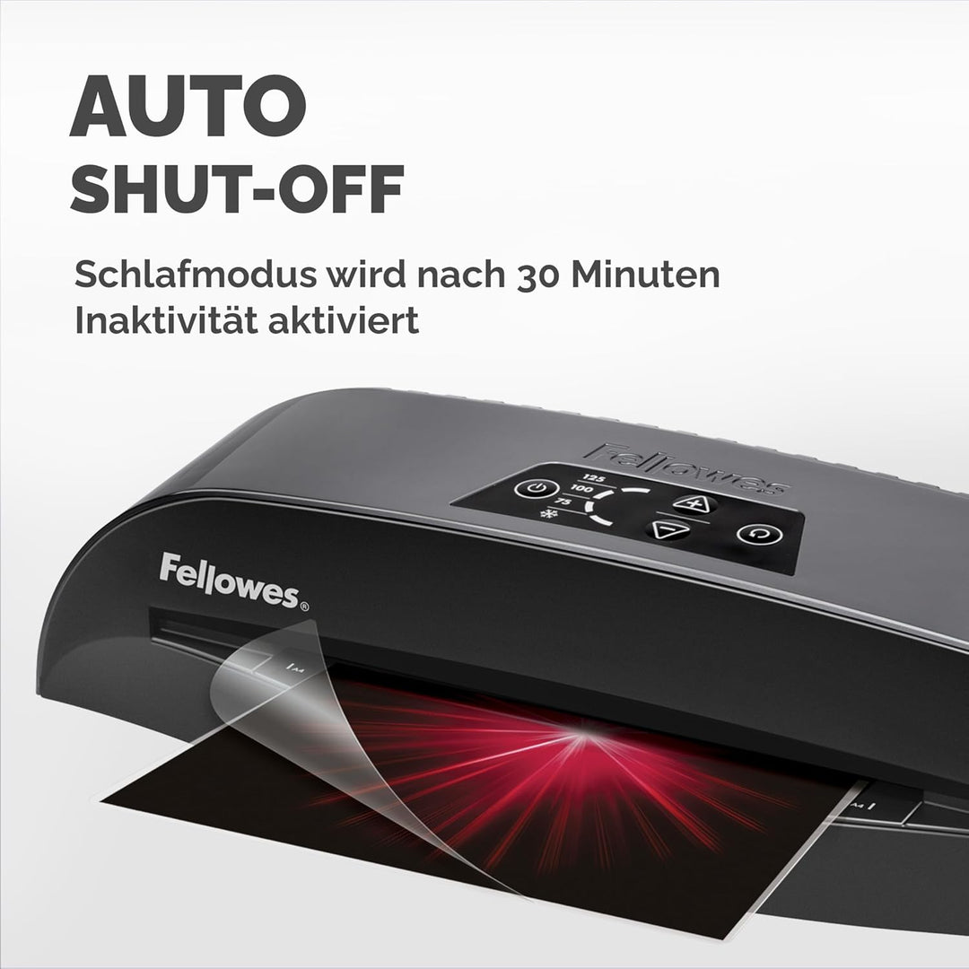 Fellowes Calibre A4 Laminiergerät für 80-125 Micron Folien, 60 Sek. Aufwärmzeit, staufreies Laminier