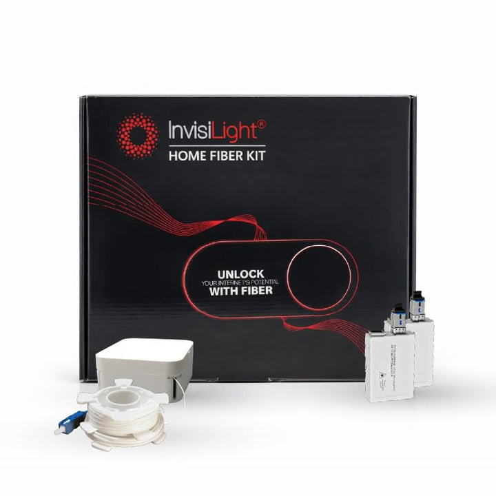 Lightera Home Fiber Kit – Erstellen Sie eine nahezu unsichtbare Kabelverbindung für WLAN, Streaming,