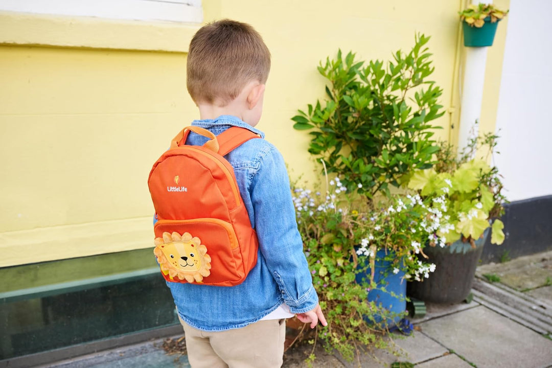 LittleLife Freundliche Gesichter Tier Kleinkind Rucksack mit Sicherheit Zügel Löwe, Löwe