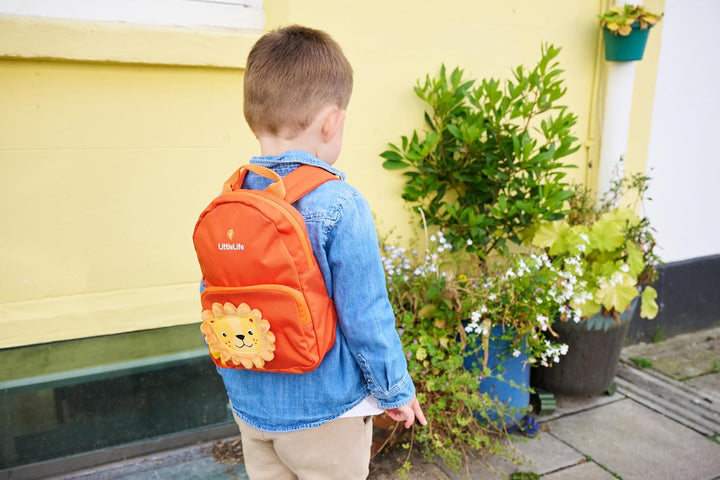 LittleLife Freundliche Gesichter Tier Kleinkind Rucksack mit Sicherheit Zügel Löwe, Löwe