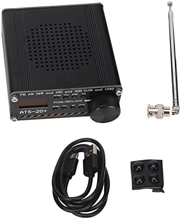ATS 20+ Funkempfänger FM AM MW &amp; SW SSB (LSB und USB) All-Band-Funkempfänger, 0,96-Zoll-LCD-Bildschi