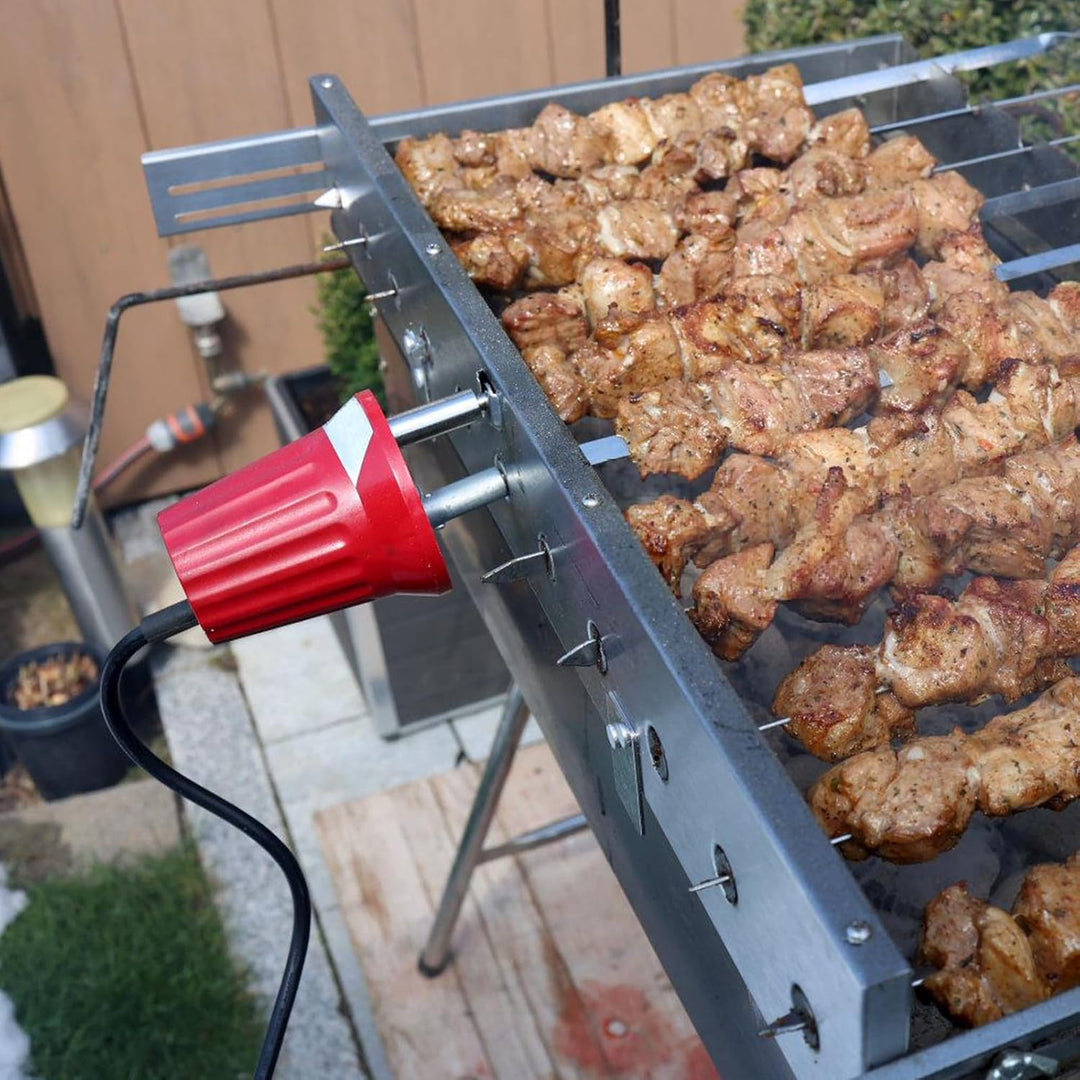 GBKDQQ Grillmotor, Barbecue Grillmotor, DC 220V-240V Elektromotor Grill, ABS Barbecue Rotator Motor