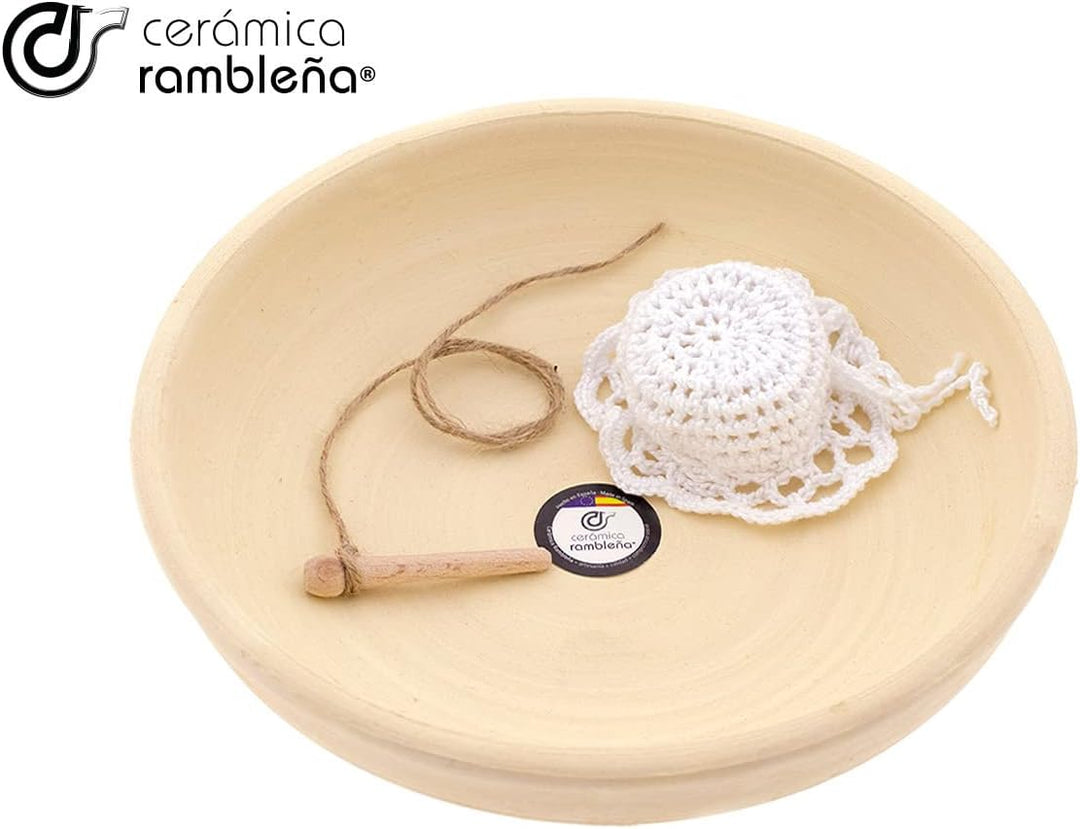 CERAMICA RAMBLEÑA | Schlauchboot - Zubehör - Traditioneller Trinkhalm (Cordoba) | 100 % handgefertig