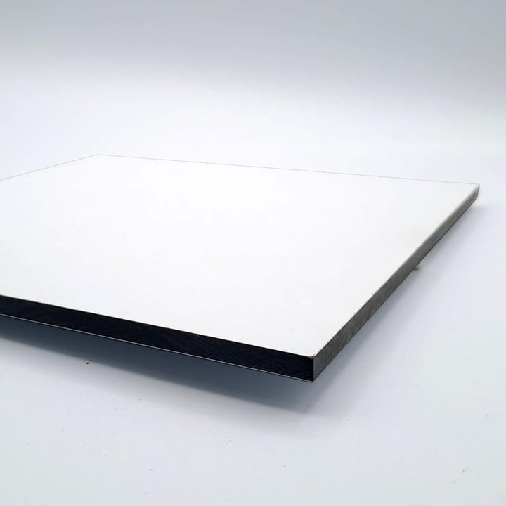 HPL Platten 50x120cm Vollkernplatten für Aussen und Innenbereich, 6mm dick, Weiss RAL9016 Weiss / 6m