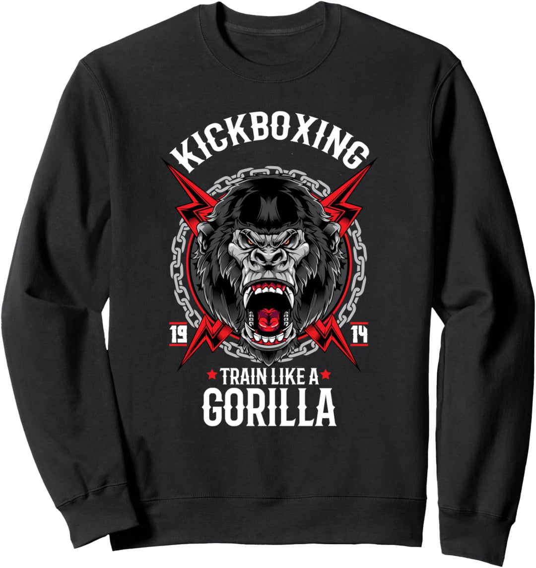 Kickboxen Thai Gorilla Kämpfer Sweatshirt