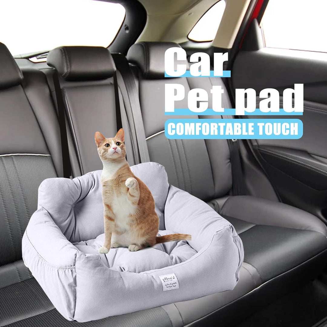 PETCUTE Hund Autositz,Autositz für Hunde,Waschbar Haustier-Autositz mit Aufbewahrungstasche,Clip-on-