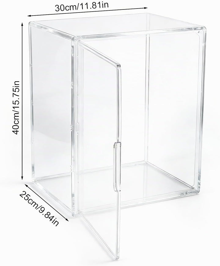 Babyflasche Organizer, 3-Etagen Klar Acryl Lagerung Box mit 2 Entfernbar Trennwände &amp; Magnet Tür Gro