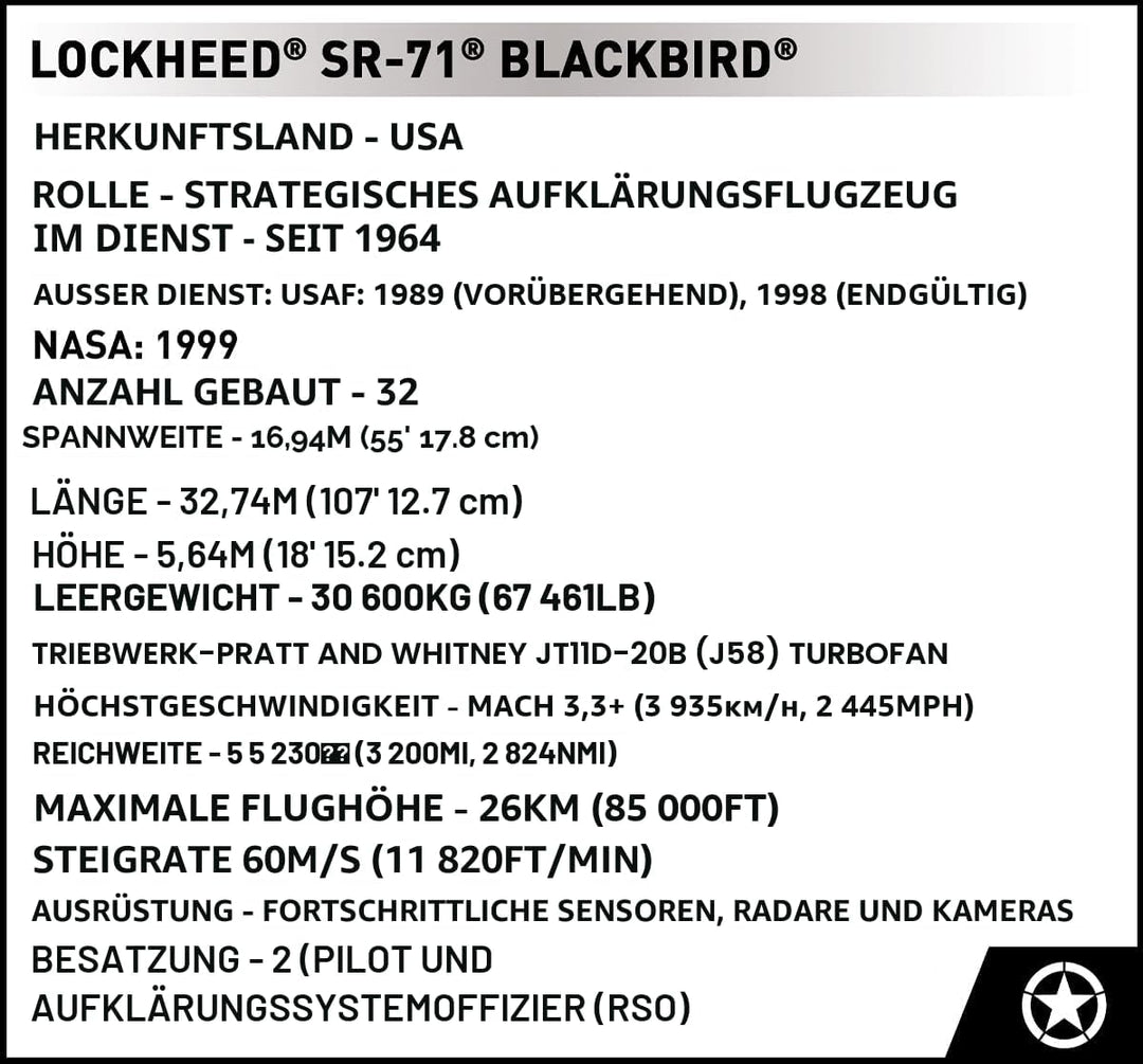 SR-71® Blackbird® Executive Edition COBI-5890