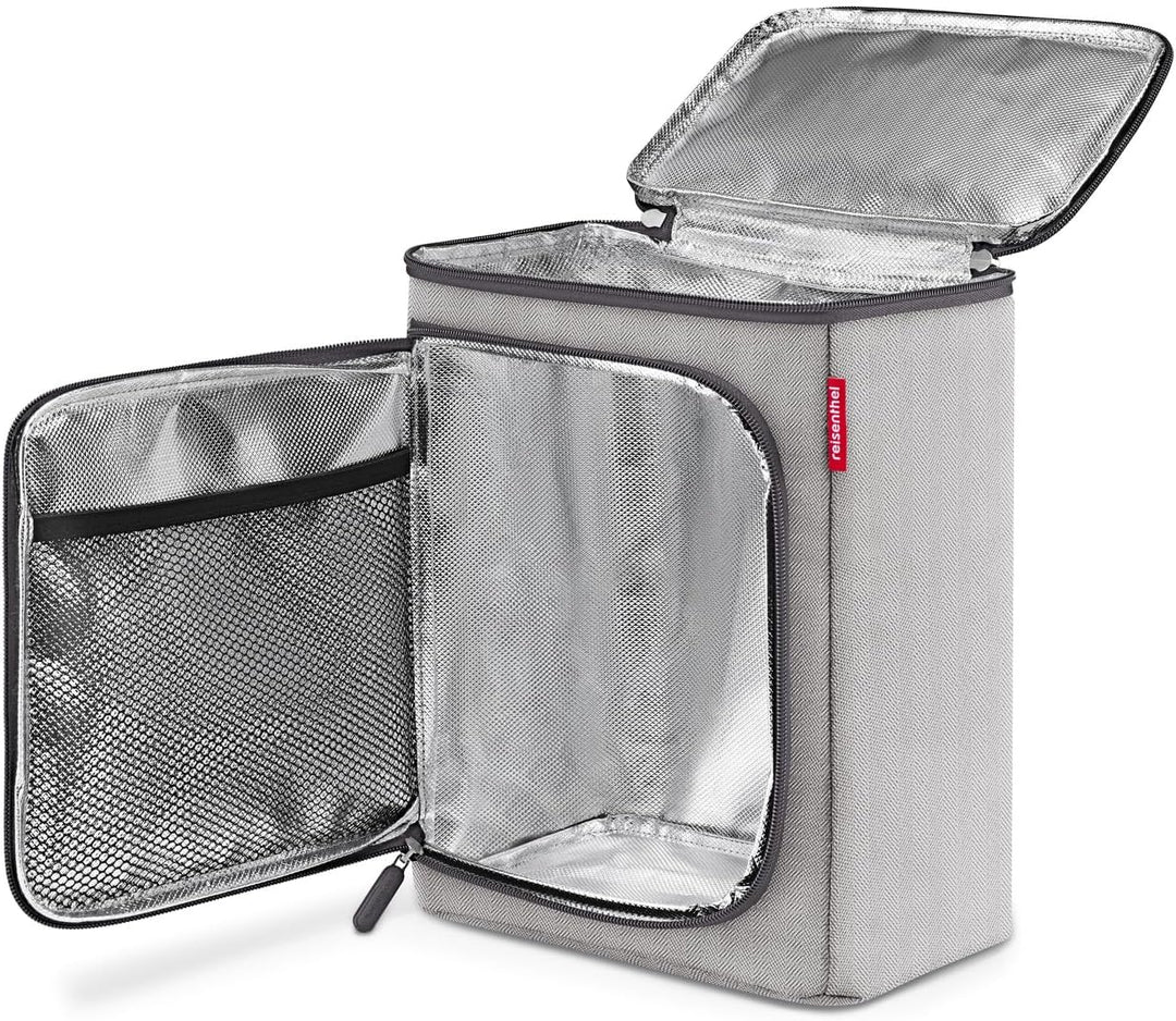 reisenthel coolerbox - Rundum flexibel, praktische Kühltasche mit Zwei Öffnungen herringbone grey, h