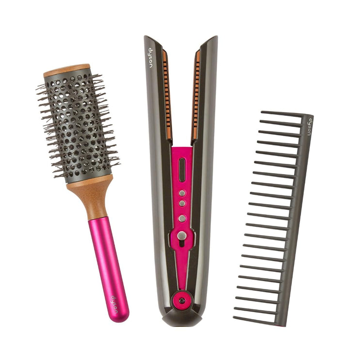 Casdon 73352 Dyson Corrale Styling-Set | Sichere Spielzeug-Glätteisen für Kinder ab 3 Jahre | Mit re