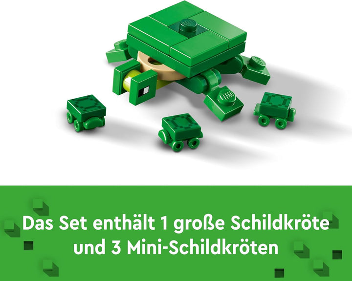 Lego Minecraft Das Schildkrötenstrandhaus, Spielzeug-Haus mit Zubehör für Mädchen und Jungen ab 8 Ja