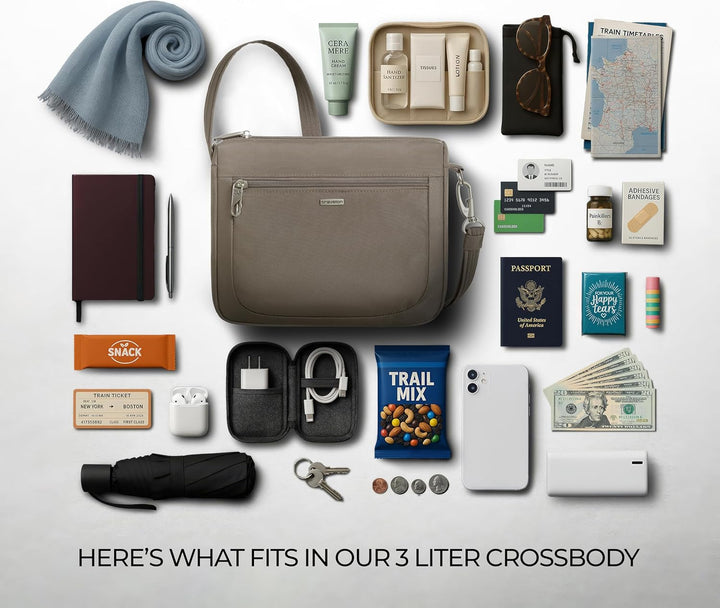 Travelon Damen Klassische Crossbody-Tasche mit Diebstahlschutz, klein Reisetaschen, Einheitsgrösse M