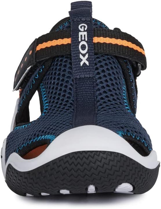 Geox Jungen Jr Wader Sneaker 24 EU Navy Orangefluo, 24 EU Navy Orangefluo
