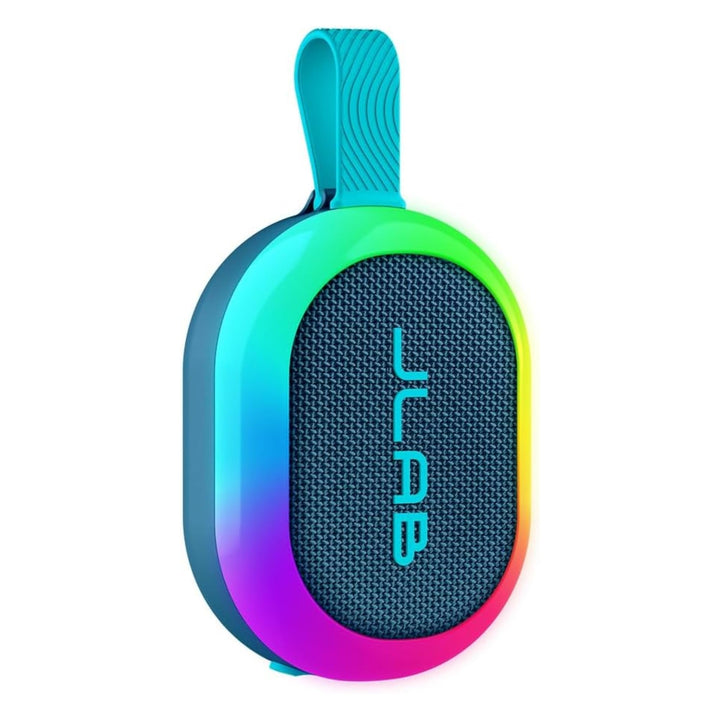 JLab Pop Party Ultrakompakter, tragbarer Bluetooth-Lautsprecher mit 8+ Std. Akku, 5W kabelloser, Kle