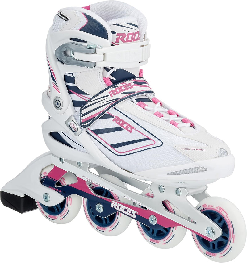 Roces Damen Inlineskates Izi W 38 white/Blue/pink, 38 white/Blue/pink