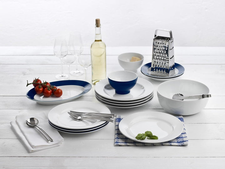 KAHLA Pronto Suppenteller 22 cm | weisser Salatteller aus Porzellan Weiss Pronto, Weiss Pronto