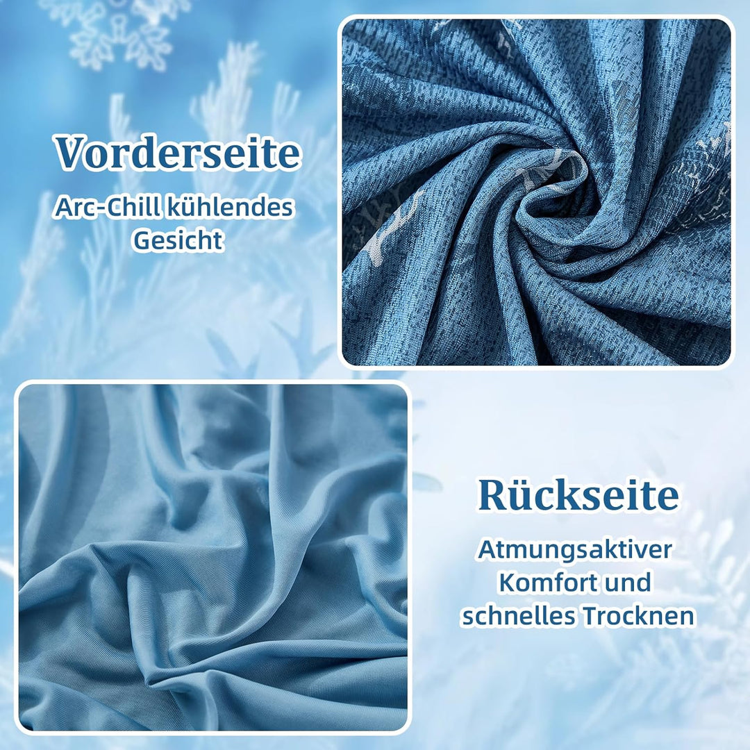 WONGS BEDDING Kühldecke Sommerdecke - mit Japanische Arc-Chill Q-Max 0,43 Kühlfasern, 2 in 1 Selbstk