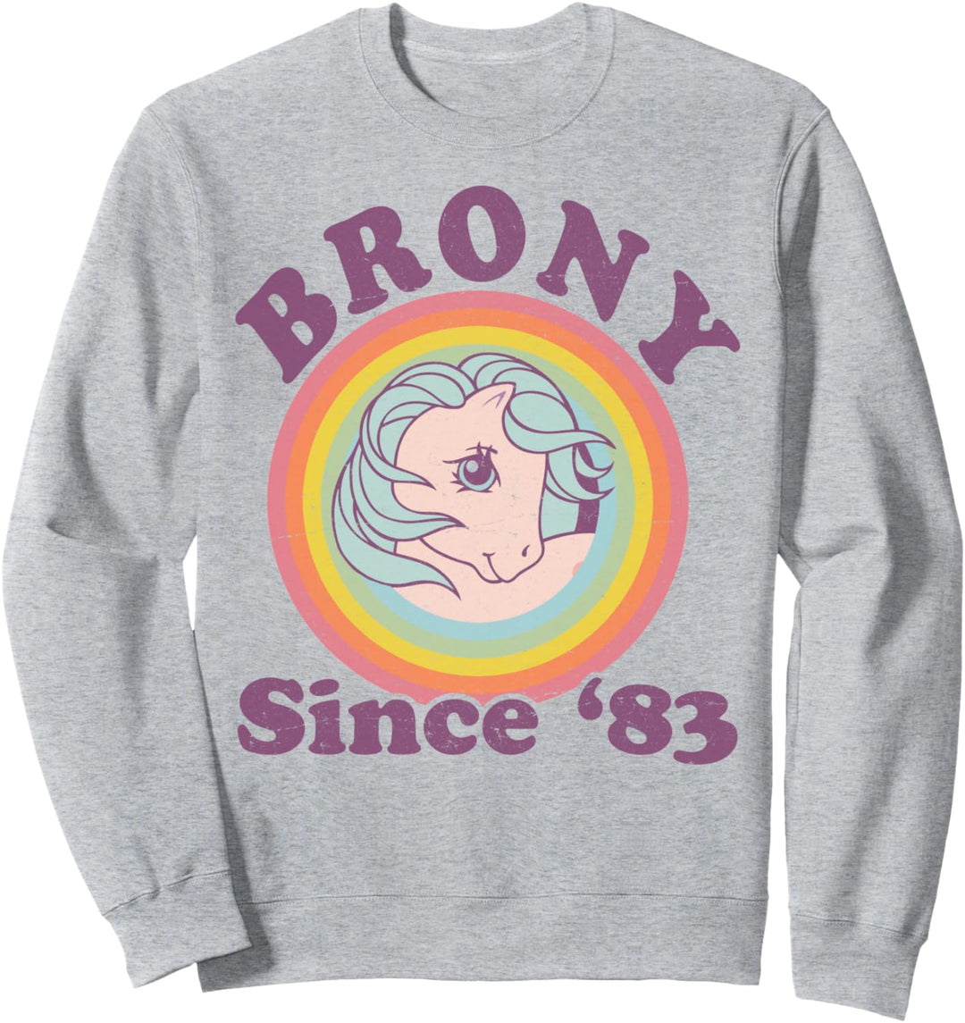 My Little Pony Brony Since '83 Retro Rainbow Circle Sweatshirt
