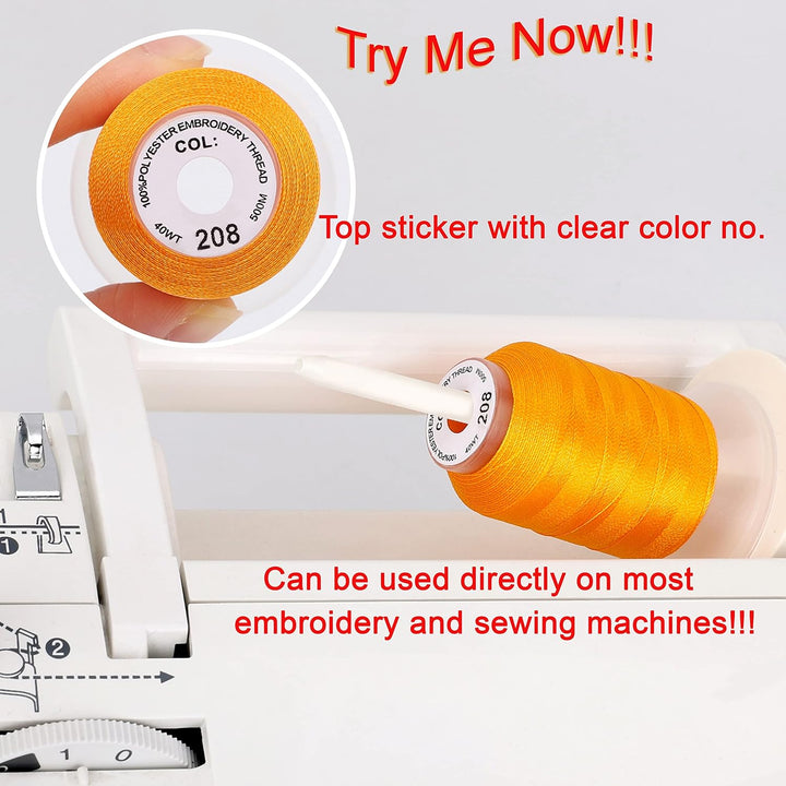 New brothread 80 Spulen Neue Janome Farben Polyester Maschinen Stickgarn