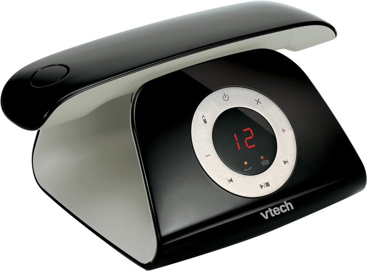 VTech LS1350 Retro-Design Telefon Schnurlos DECT Schnurlostelefon mit digitalem Anrufbeantworter, An