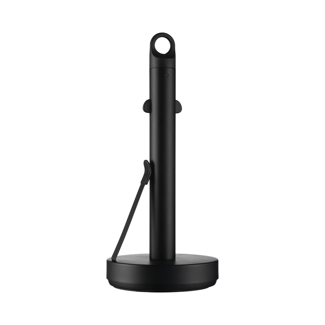 blomus -Loop- Küchenrollenhalter, Innovative Technik, Praktischer Haushaltshelfer, Farbe Black 64364