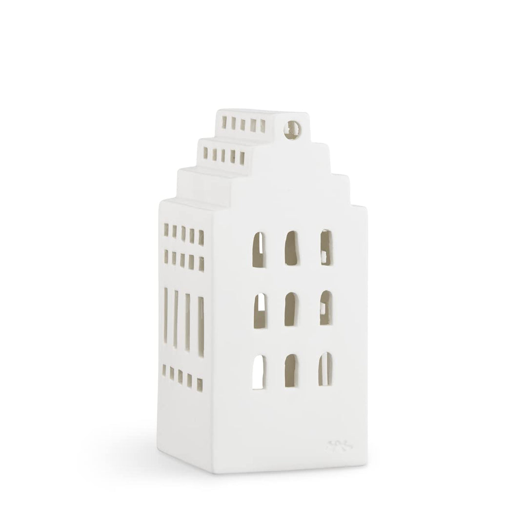 Kähler Lichthaus Manor Urbania Sammlerobjekt dänisches Design, Weiss 17 x 8 cm Weiss, 17 x 8 cm Weis