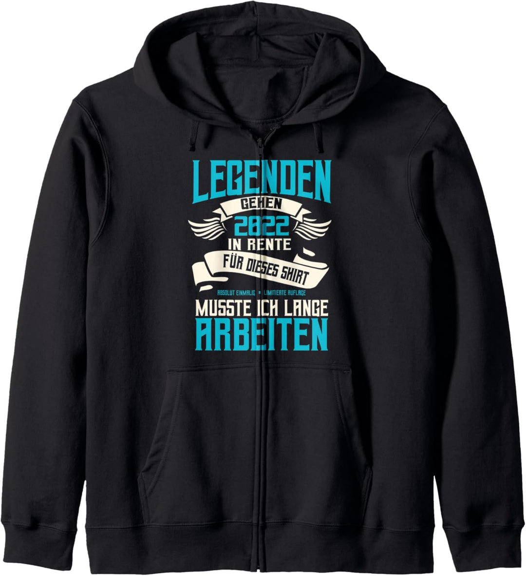 Rente 2022, Legende im Ruhestand, Lustiger Spruch, Herren Kapuzenjacke