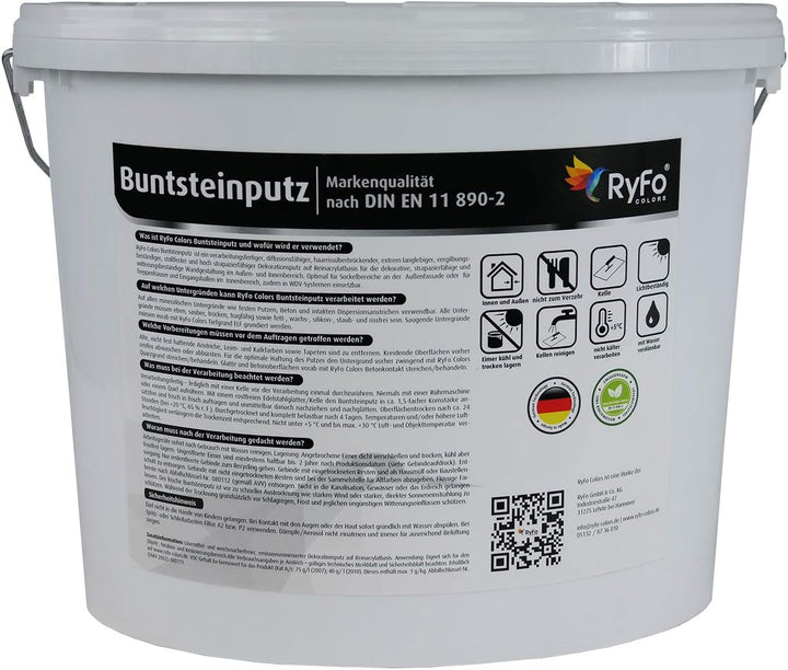 RyFo Colors Buntsteinputz Classic Line 100 schwarz/grau/weiss 25kg - weitere Farbtöne und Grössen wä