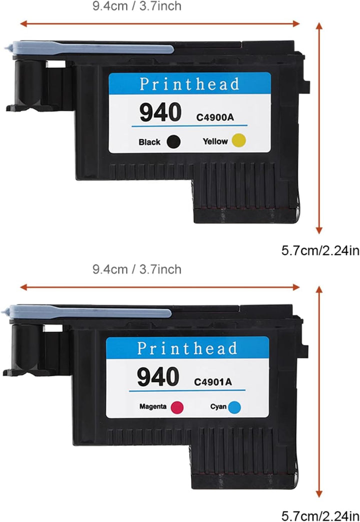 Denash Druckköpfe für HP 940 C4900A C4901A für 8000 8500 Series, Druckkopf Reibungsloser Druck Kein