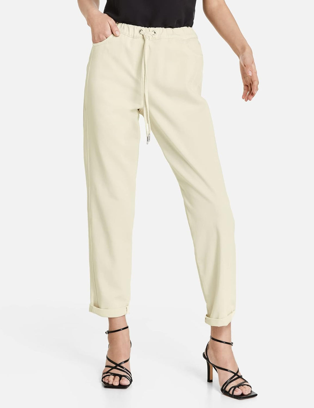 Taifun Damen Hose, Light Creme