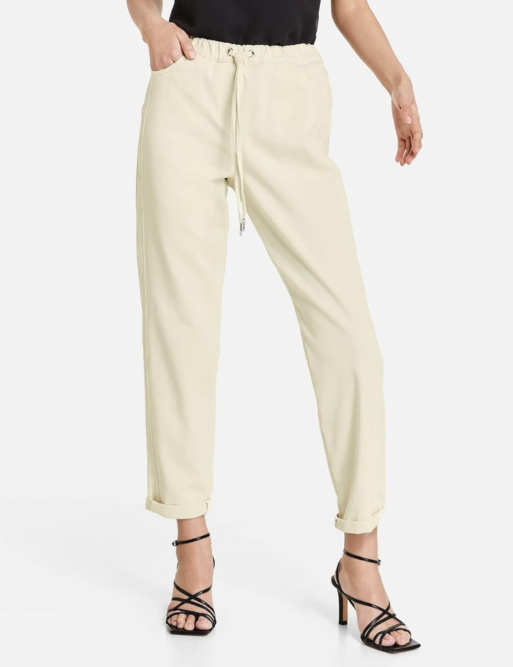 Taifun Damen Hose, Light Creme