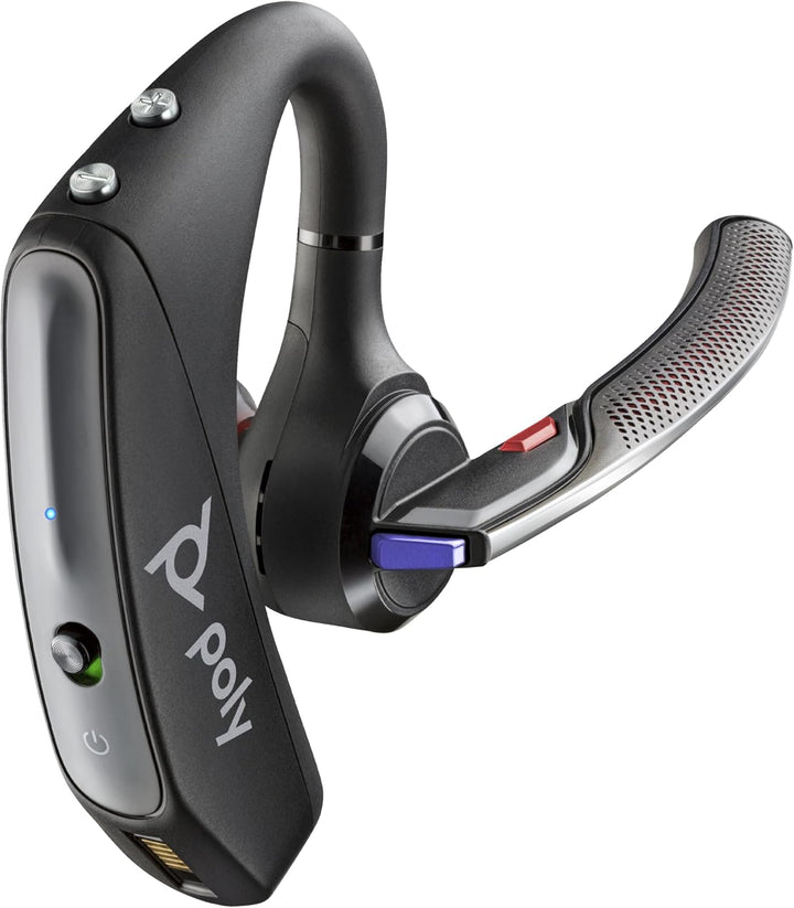 Plantronics – Voyager 5200 Office (Poly) Wireless Bluetooth-Headset, Active Noise-Cancelling, WindSm