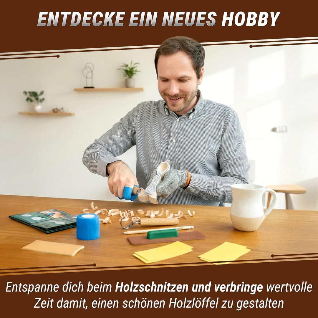 BeaverCraft - Löffelschnitzset für Anfänger DIY04 - Holzschnitzerei Schnitzel Hobby Kit für Erwachse
