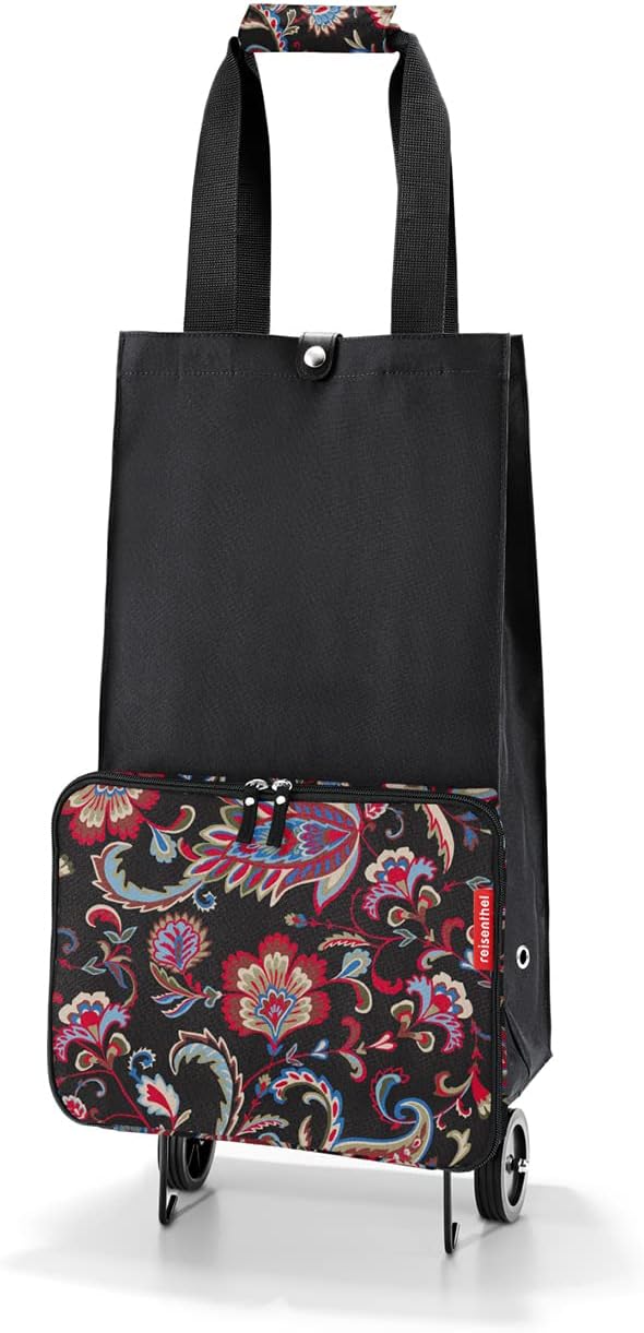reisenthel foldabletrolley - Faltbarer, kompakter Einkaufswagen - einfach zu verstauen Paisley Black