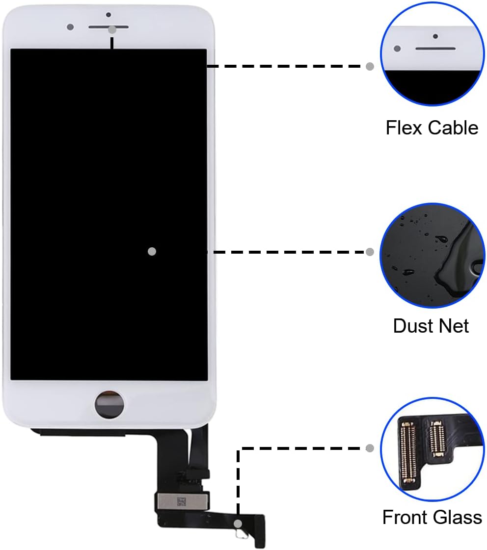 GOLDWANGWANG Display für iPhone 7 LCD Touch Screen Digitizer Ersatz Bildschirm mit komplett kostenlo