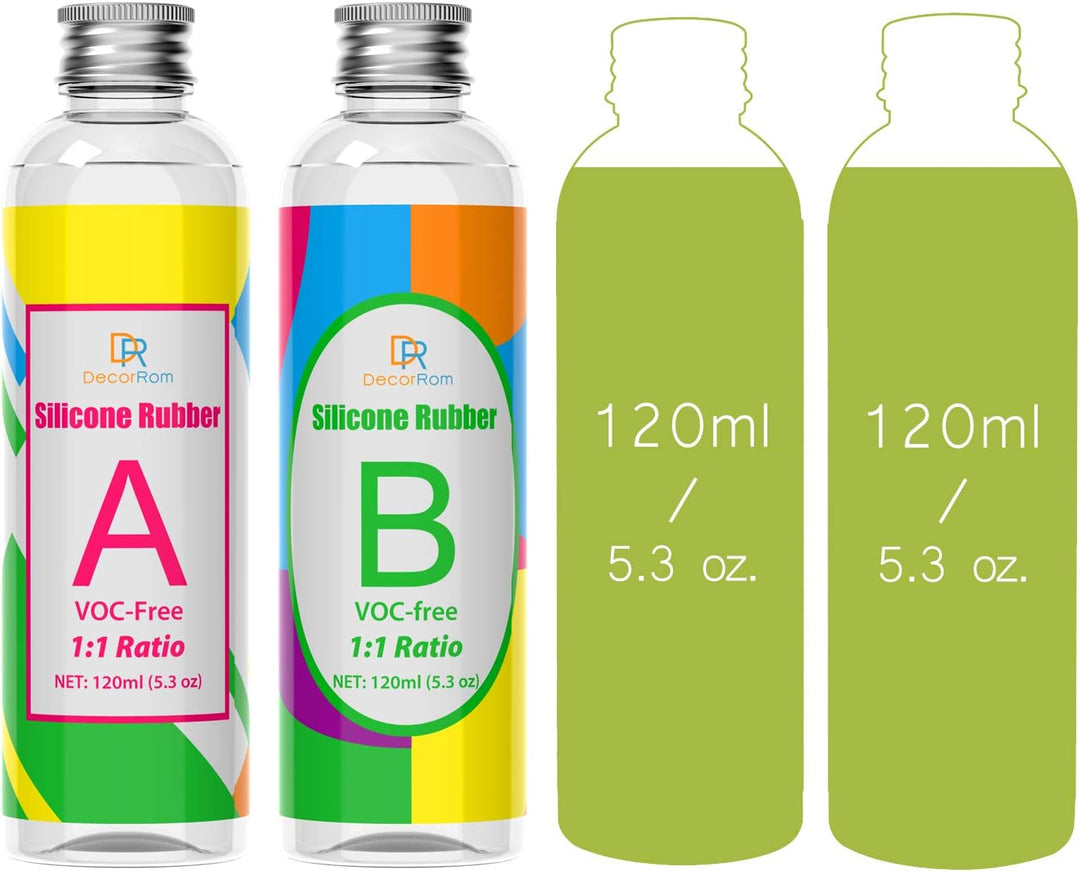 Silikon Kautschuk - 10.6oz/240ml Flüssig Silikon zur Form Herstellung, DIY Harzformen - Einfaches 1: