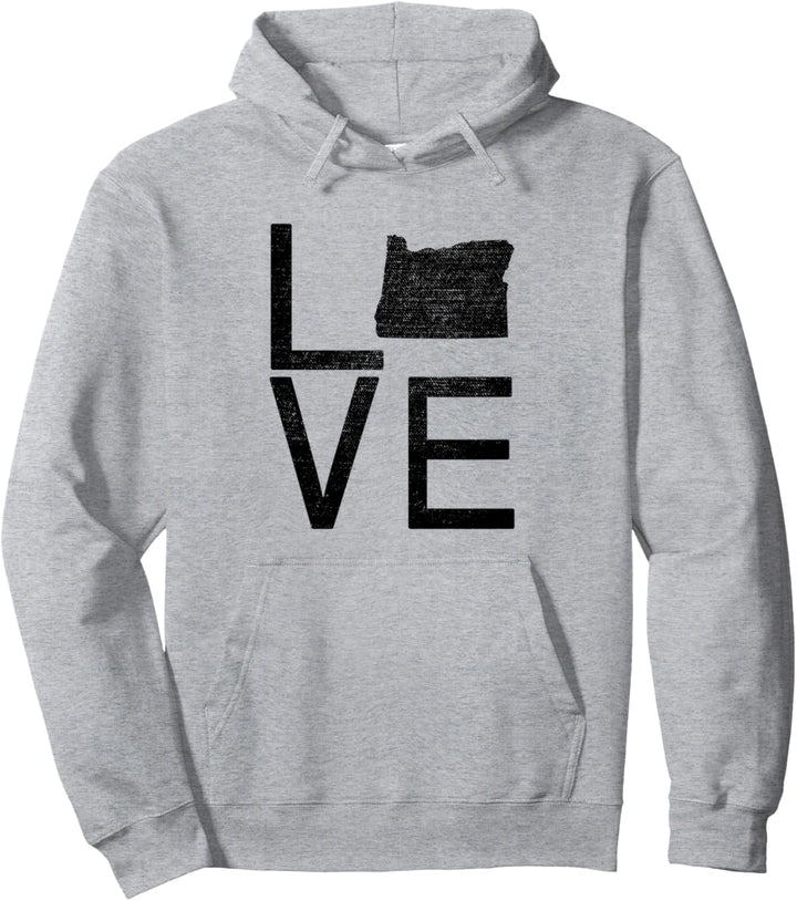 Stolzer USA-Fanstaat - Oregon LOVE Map Oregon Pullover Hoodie