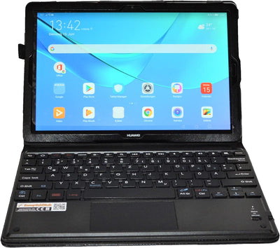 MQ für Huawei M5 10.8 - Bluetooth Tastatur Tasche mit Touchpad für Huawei MediaPad M5 10.8 | Tastatu