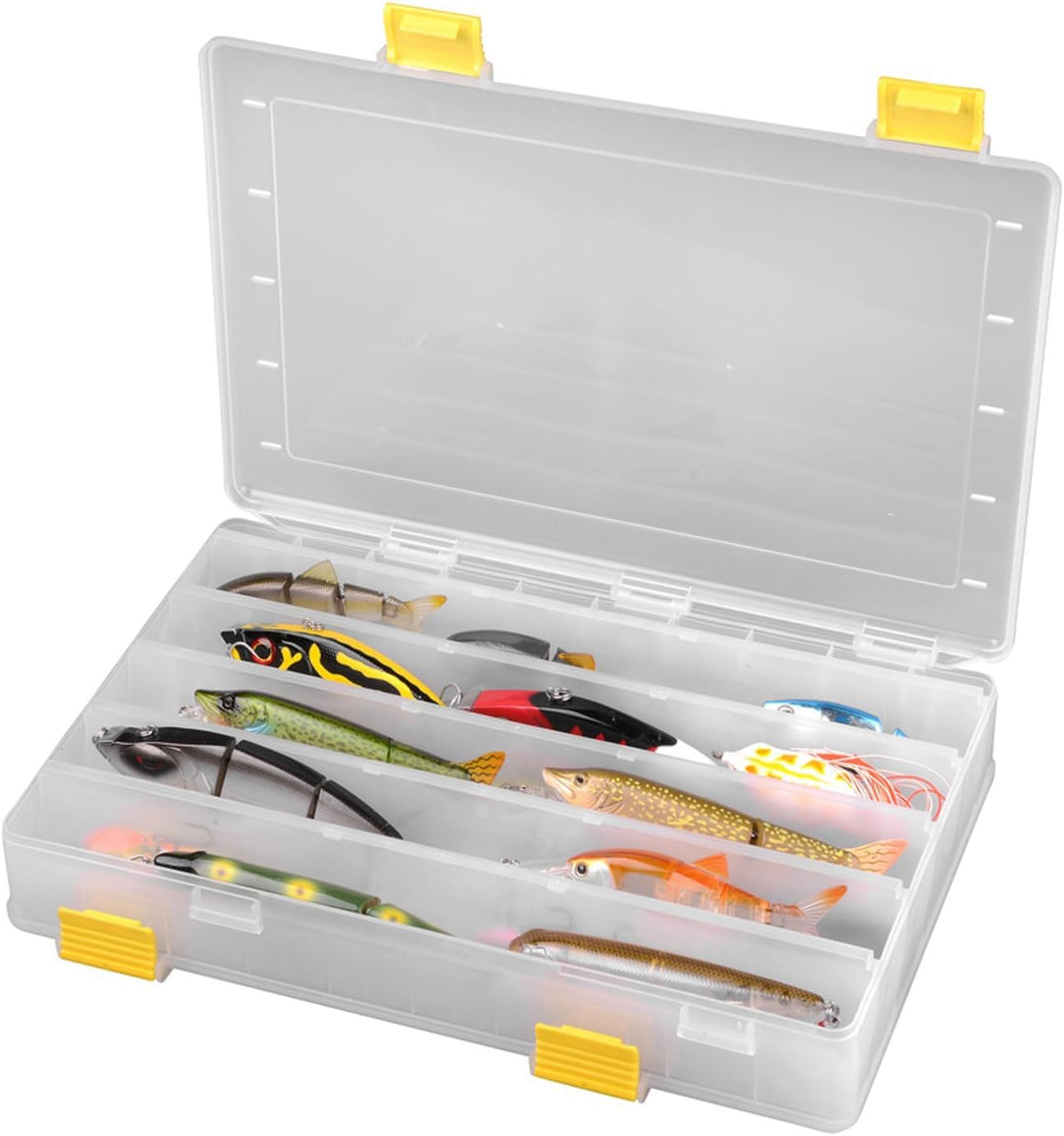 SPRO Hardbaits Box XL 33,5x24x6,2cm - Köderbox für Wobbler & Jerkbaits, Angelbox für Kunstköder, Bai