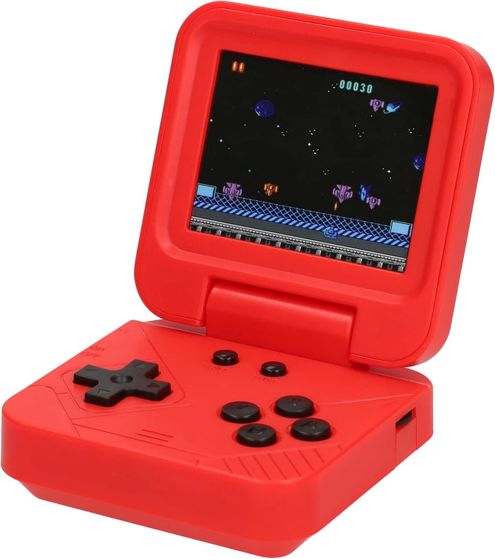 Silvergear® Faltbare Retro Handheld Spielkonsole | 240 Klassische Spiele | Taschenformat | Tragbare