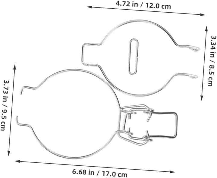 4 Stück Edelstahl Bügelverschluss für Luftdichte Vorratsgläser mit Innovativem Federmechanismus Rost