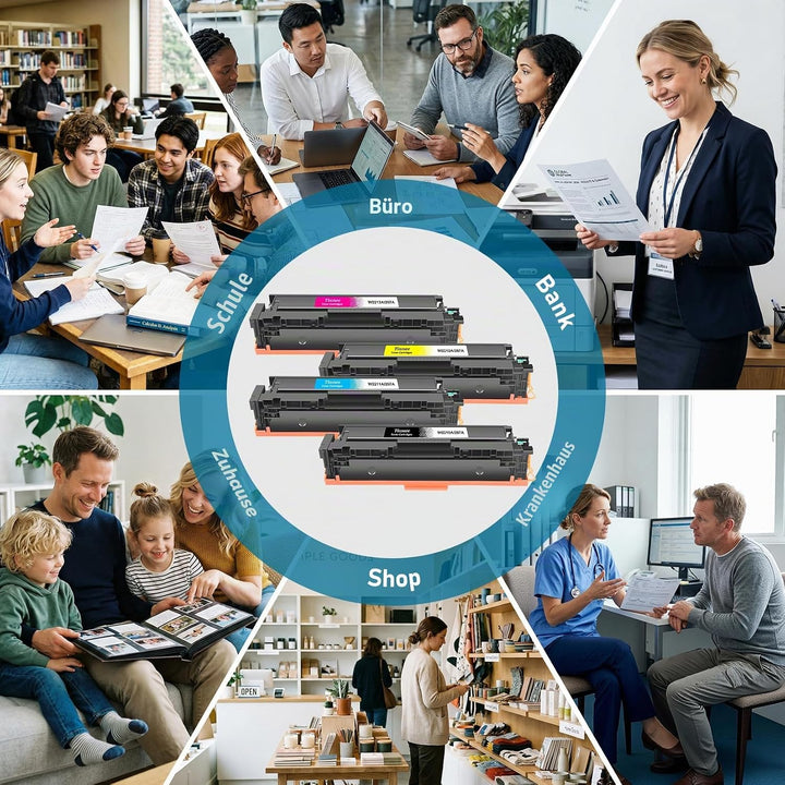 207A 207X M283fdw Toner Kompatibel für HP 207A HP 207X HP W2212A HP W2212X für HP Color Laserjet Pro