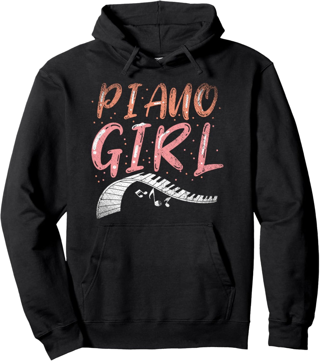 Klavierspieler Mädchen Musik Damen Geschenk Klavier Pullover Hoodie