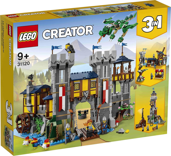 Lego Creator 2er Set: 31132 Wikingerschiff mit Midgardschlange & 31120 Mittelalterliche Burg