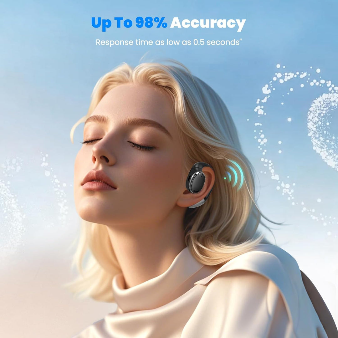 AI Übersetzer Kopfhörer mit Echtzeit-Übersetzung in 144 Sprachen, Bluetooth Kopfhörer mit HD-Stereo-
